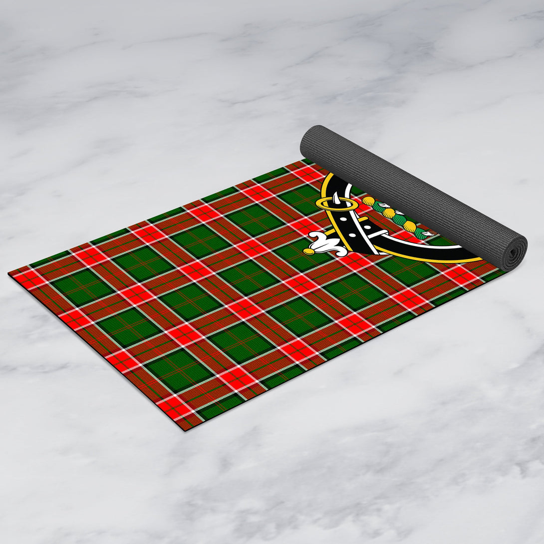 Pollock Modern Clan Crest Tartan Yoga Mat