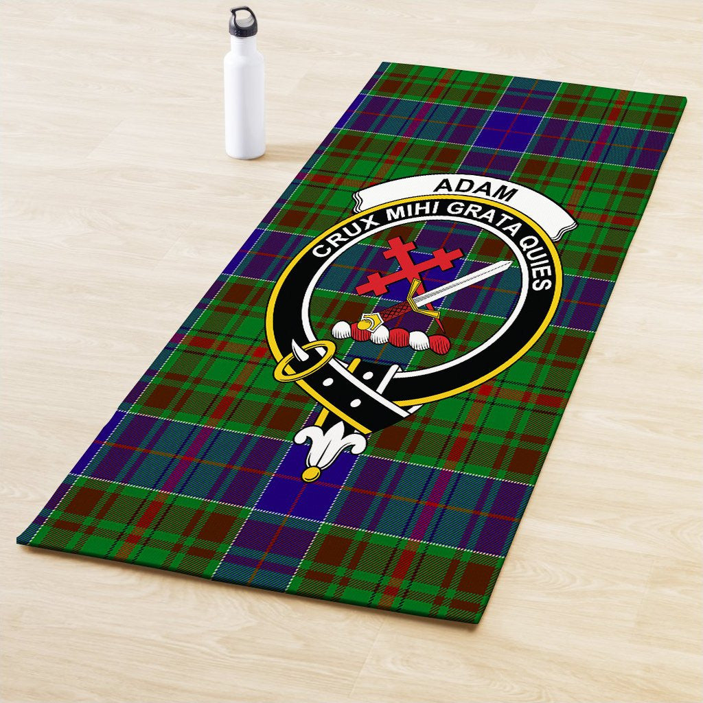 Adam Clan Crest Tartan Yoga Mat