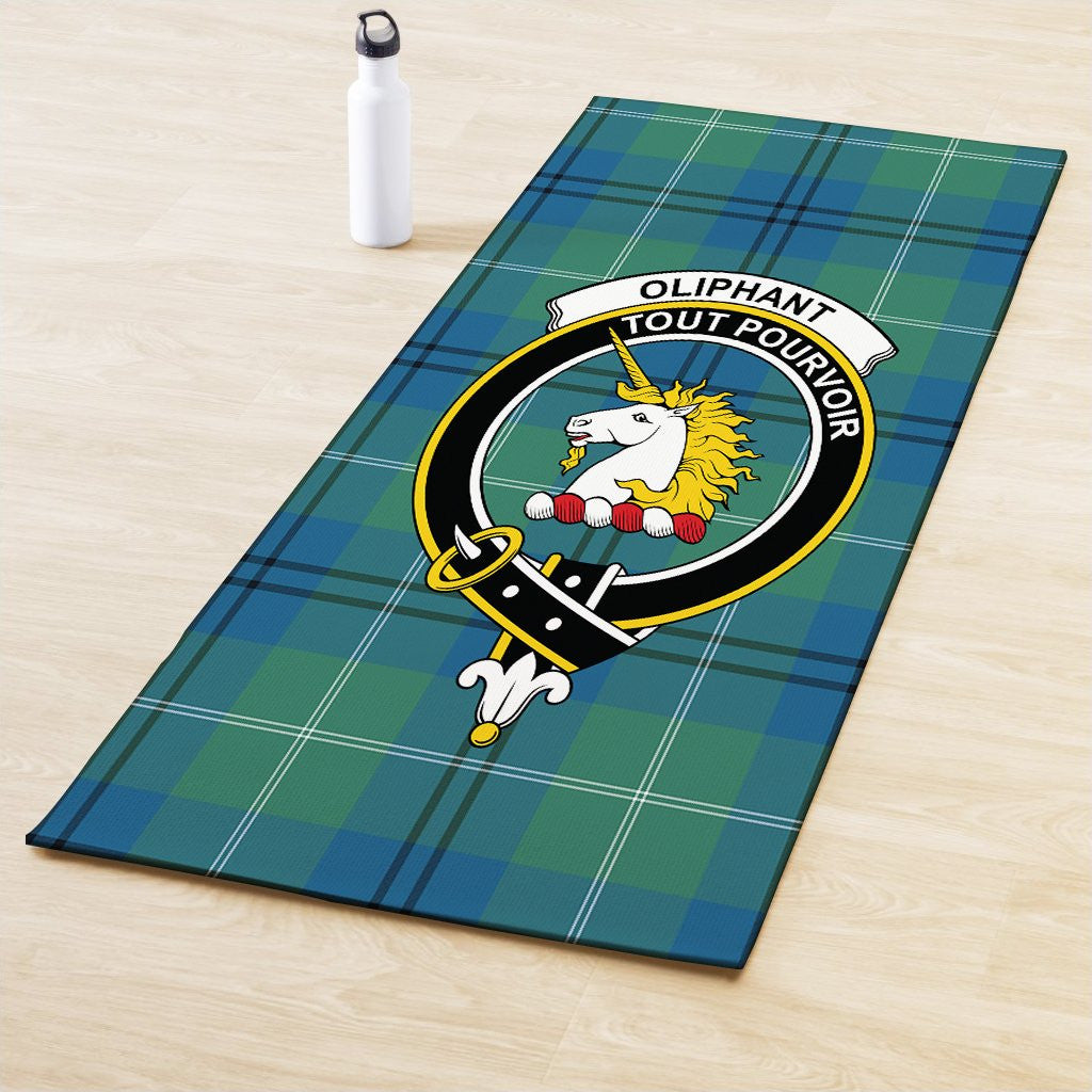 Oliphant Ancient Clan Crest Tartan Yoga Mat