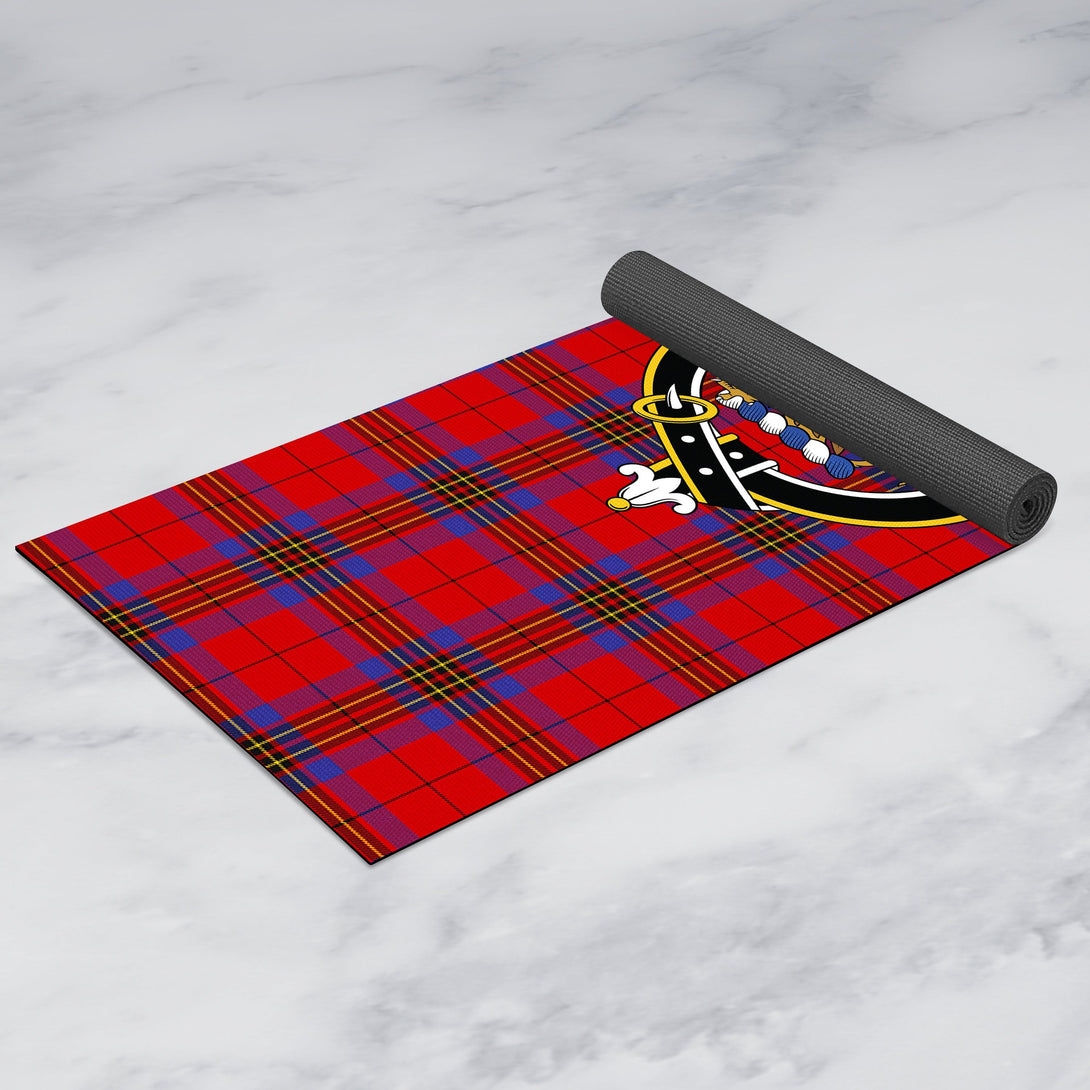 Leslie Modern Clan Crest Tartan Yoga Mat