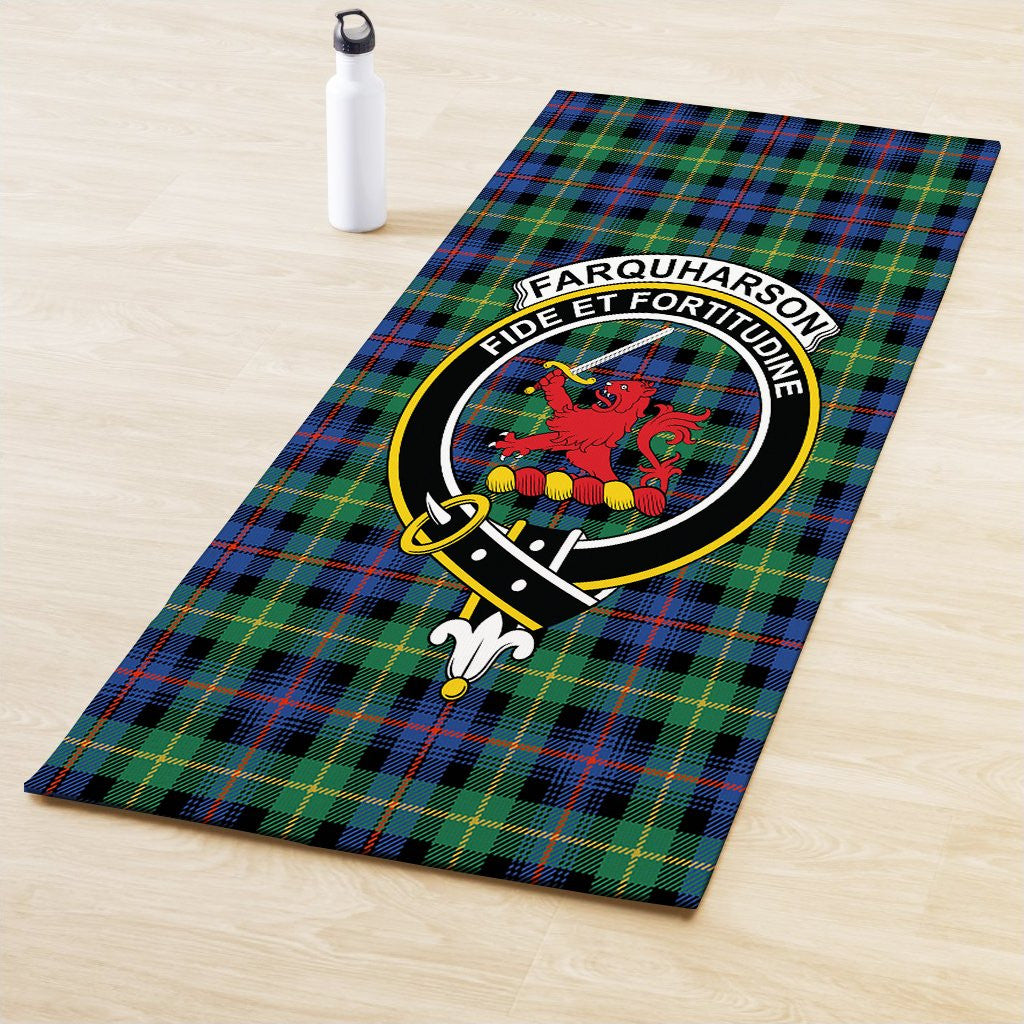 Farquharson Ancient Clan Crest Tartan Yoga Mat