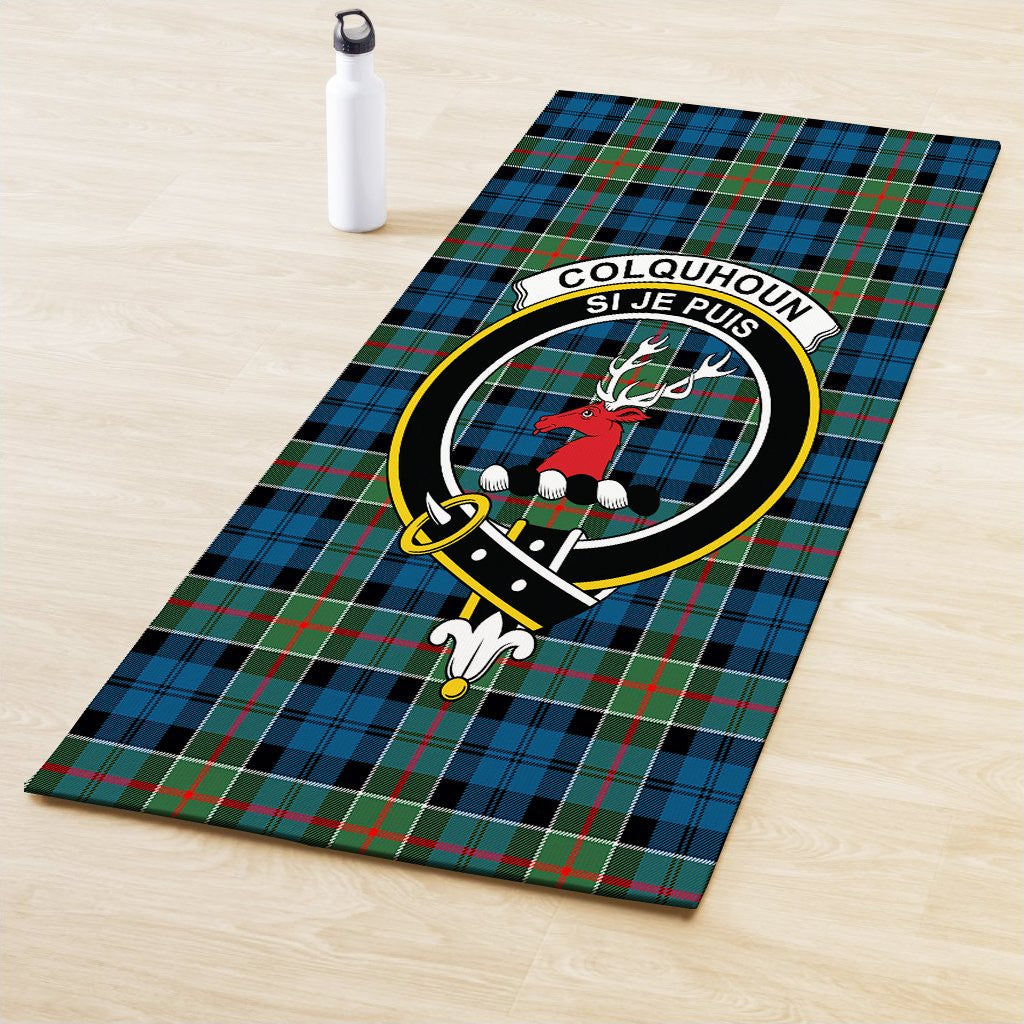 Colquhoun Ancient Clan Crest Tartan Yoga Mat