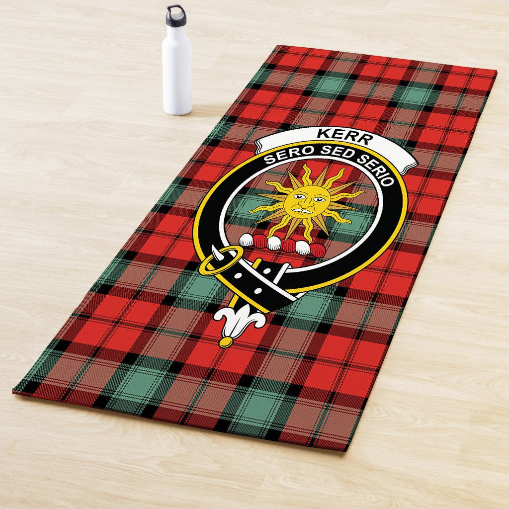 Kerr Ancient Clan Crest Tartan Yoga Mat