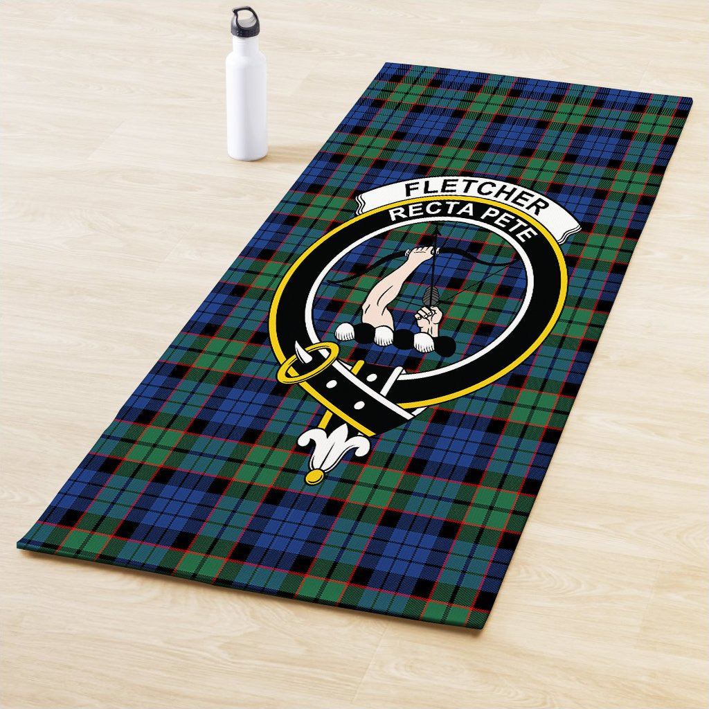 Fletcher Ancient Clan Crest Tartan Yoga Mat