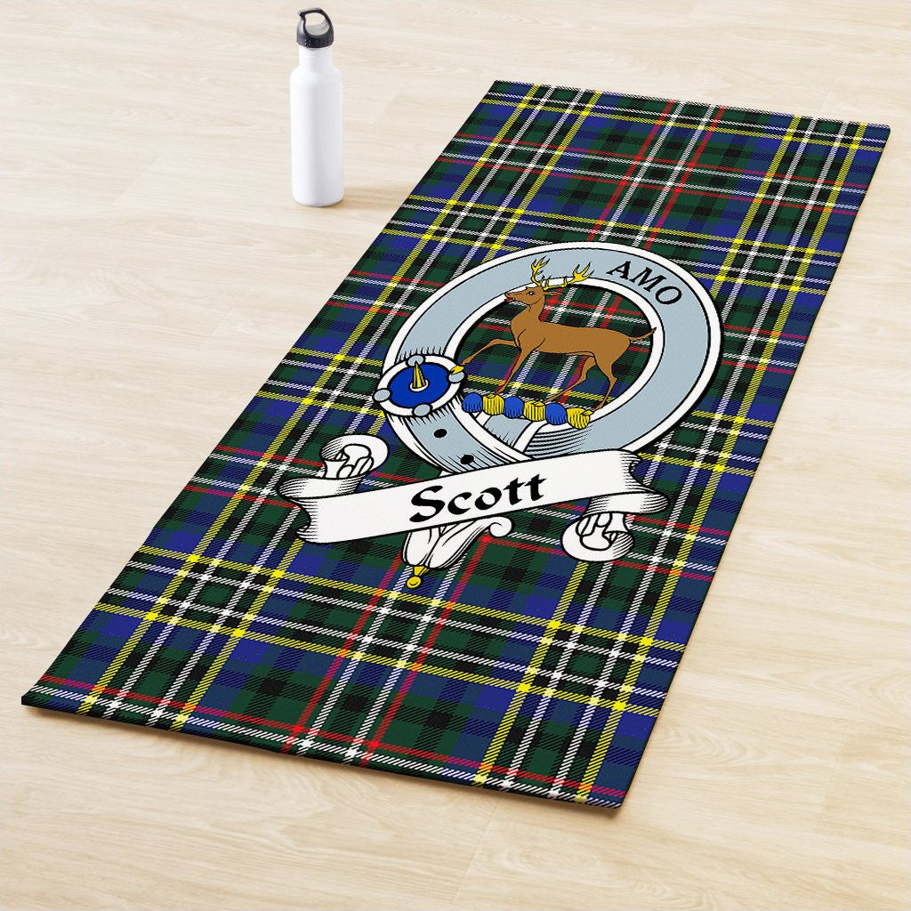 Scott Green Modern Clan Crest Tartan Yoga Mat