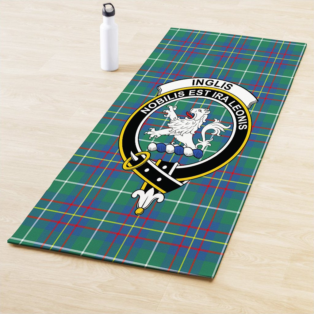 Inglis Ancient Clan Crest Tartan Yoga Mat