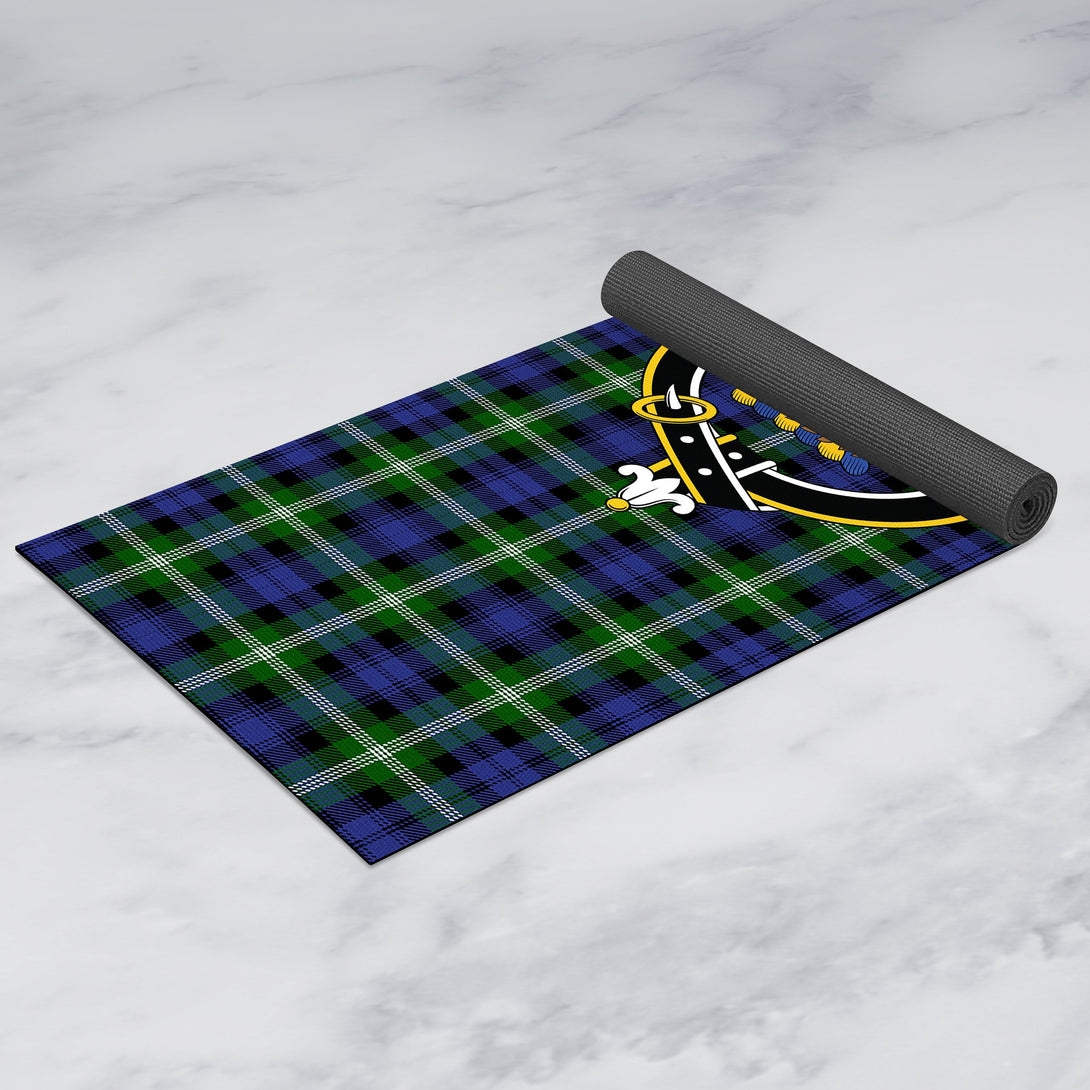 Baillie Modern Clan Crest Tartan Yoga Mat