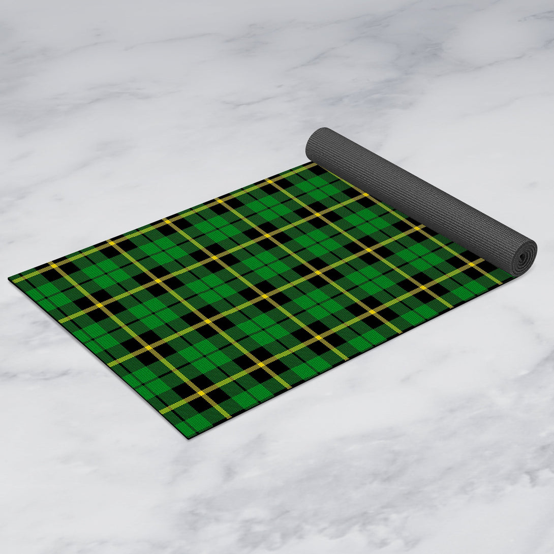 Wallace Hunting Green Clan Tartan Yoga Mat