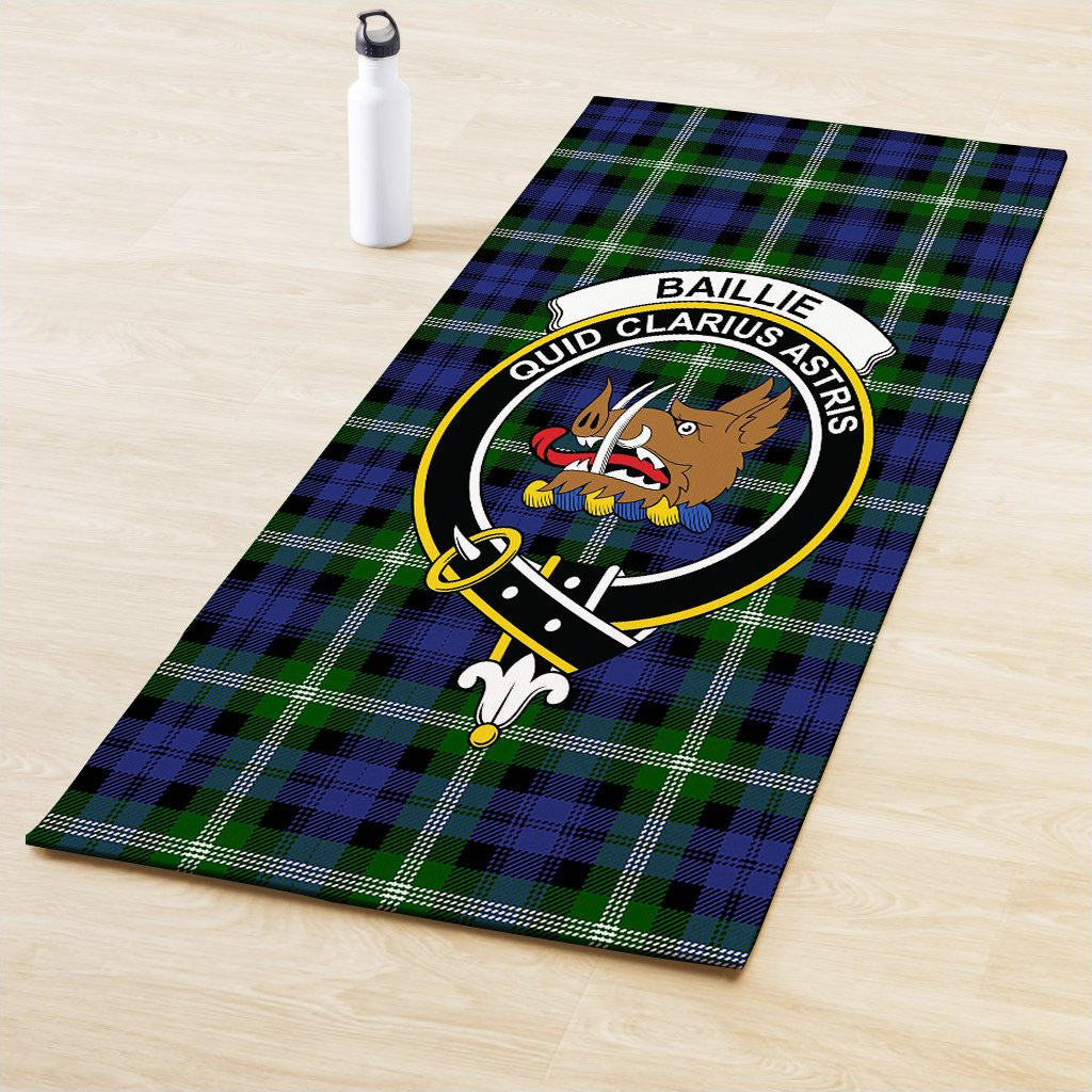 Baillie Modern Clan Crest Tartan Yoga Mat