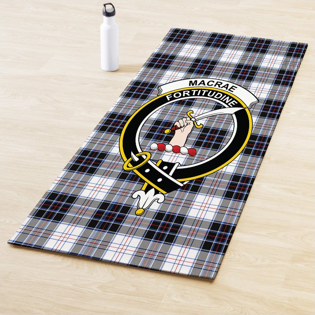 MacRae Dress Modern Clan Crest Tartan Yoga Mat