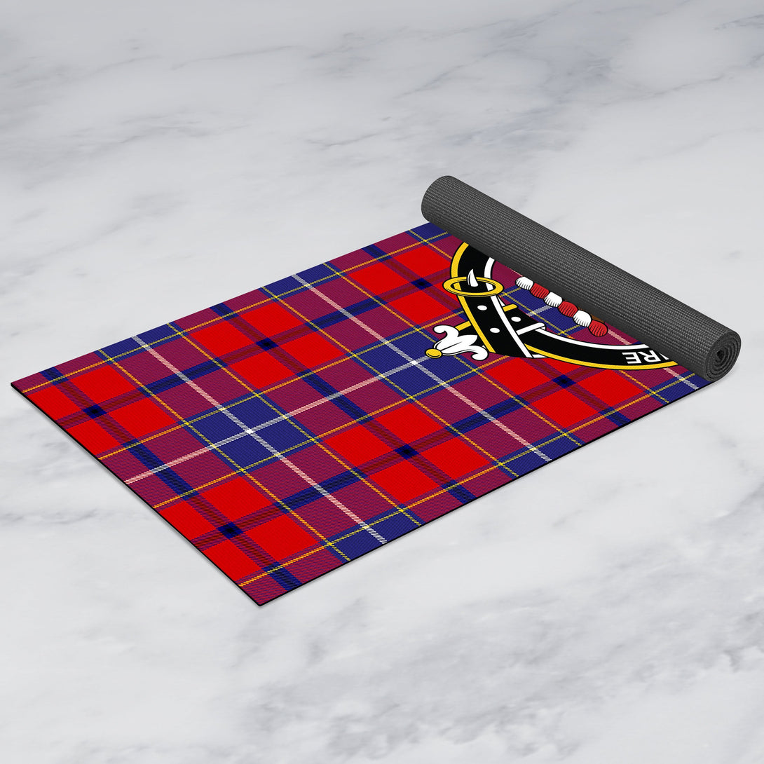 Wishart Dress Clan Crest Tartan Yoga Mat