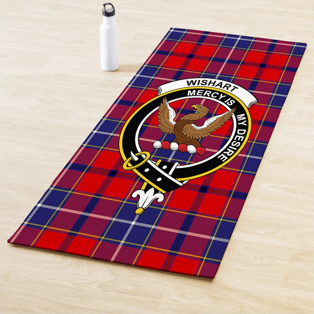 Wishart Dress Clan Crest Tartan Yoga Mat