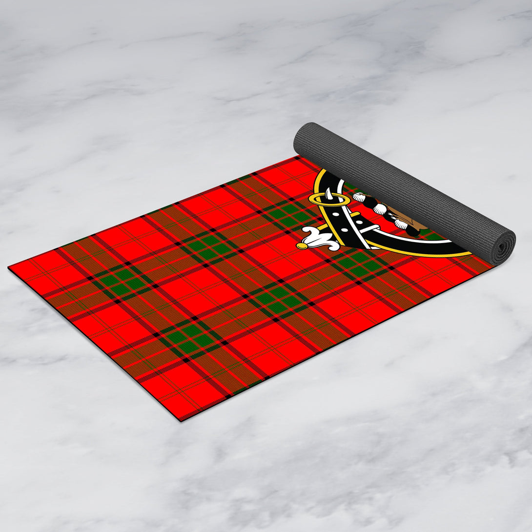 Maxwell Modern Clan Crest Tartan Yoga Mat