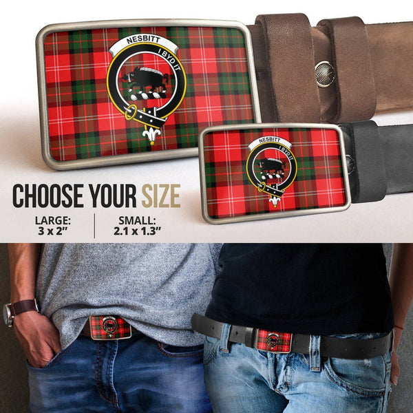 Nesbitt Modern Clan Badge Classic Tartan Belt Buckle