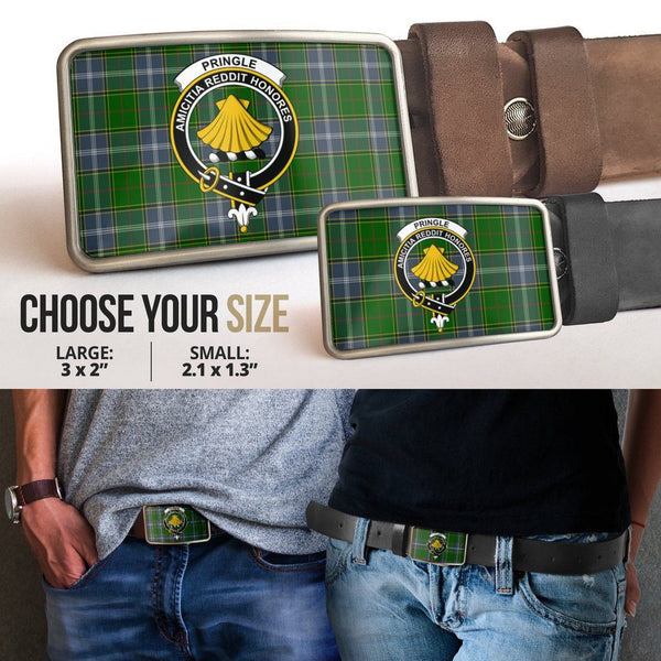 Pringle Clan Badge Classic Tartan Belt Buckle