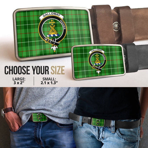 Galloway District Clan Badge Classic Tartan Belt Buckle