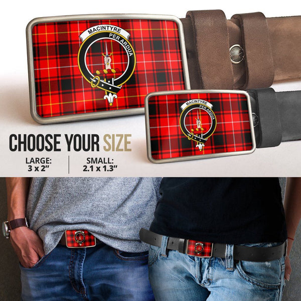 MacIntyre Modern Clan Badge Classic Tartan Belt Buckle