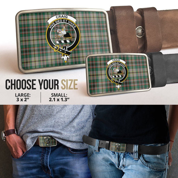 Craig Ancient Clan Badge Classic Tartan Belt Buckle