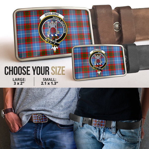 Spalding Clan Badge Classic Tartan Belt Buckle