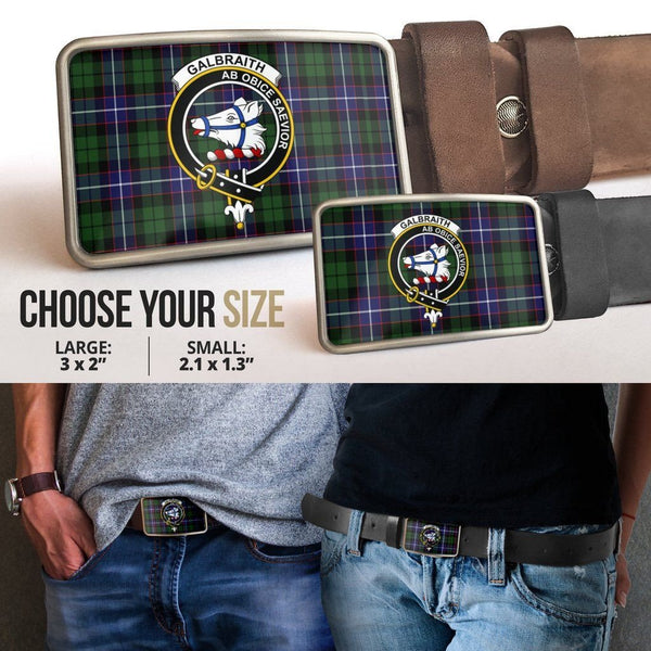 Galbraith Modern Clan Badge Classic Tartan Belt Buckle