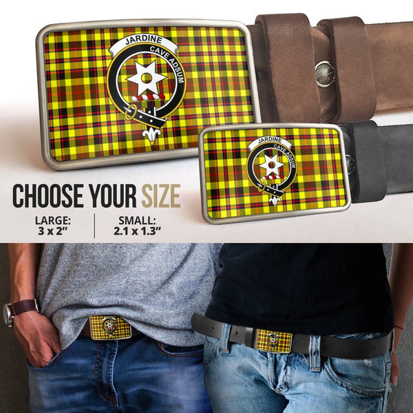 Jardine Clan Badge Classic Tartan Belt Buckle