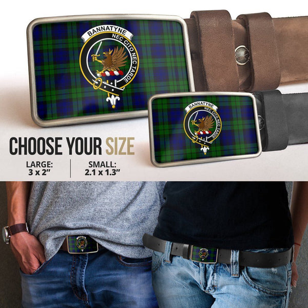 Bannatyne Clan Badge Classic Tartan Belt Buckle