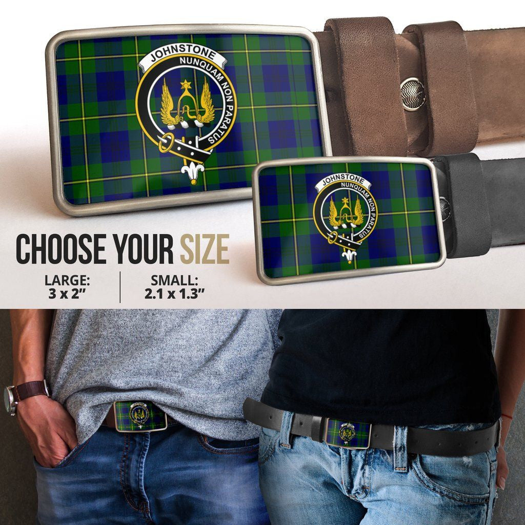 Johnstone Clan Badge Classic Tartan Belt Buckle