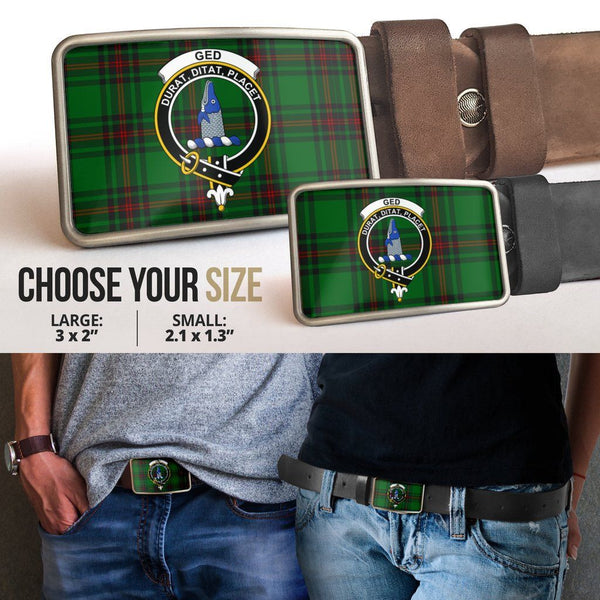 Ged Clan Badge Classic Tartan Belt Buckle