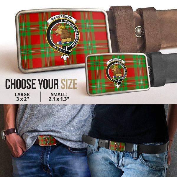 MacGregor Modern Clan Badge Classic Tartan Belt Buckle