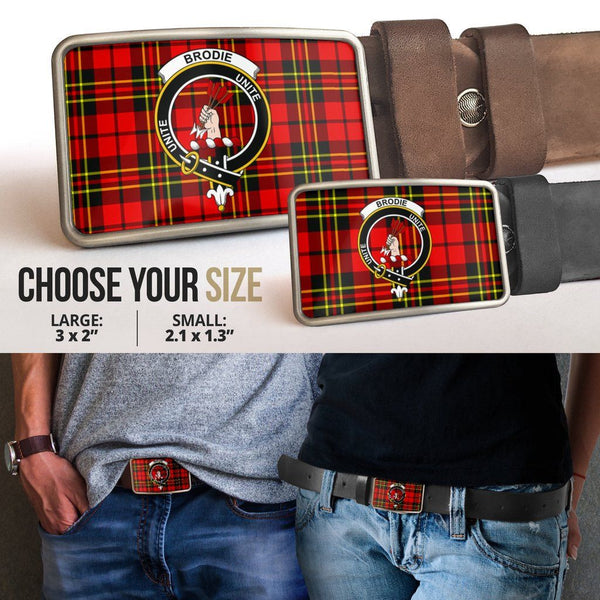 Brodie Modern Clan Badge Classic Tartan Belt Buckle