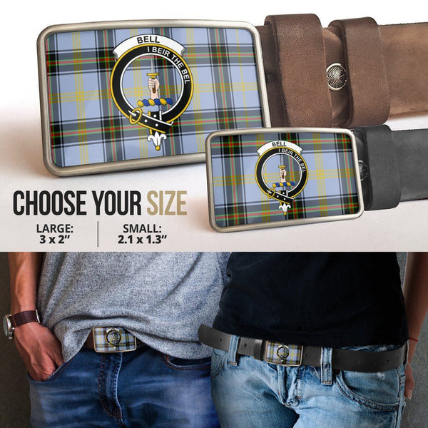 Bell of the Borders Clan Badge Classic Tartan Belt Buckle