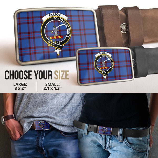 Elliot Modern Clan Badge Classic Tartan Belt Buckle