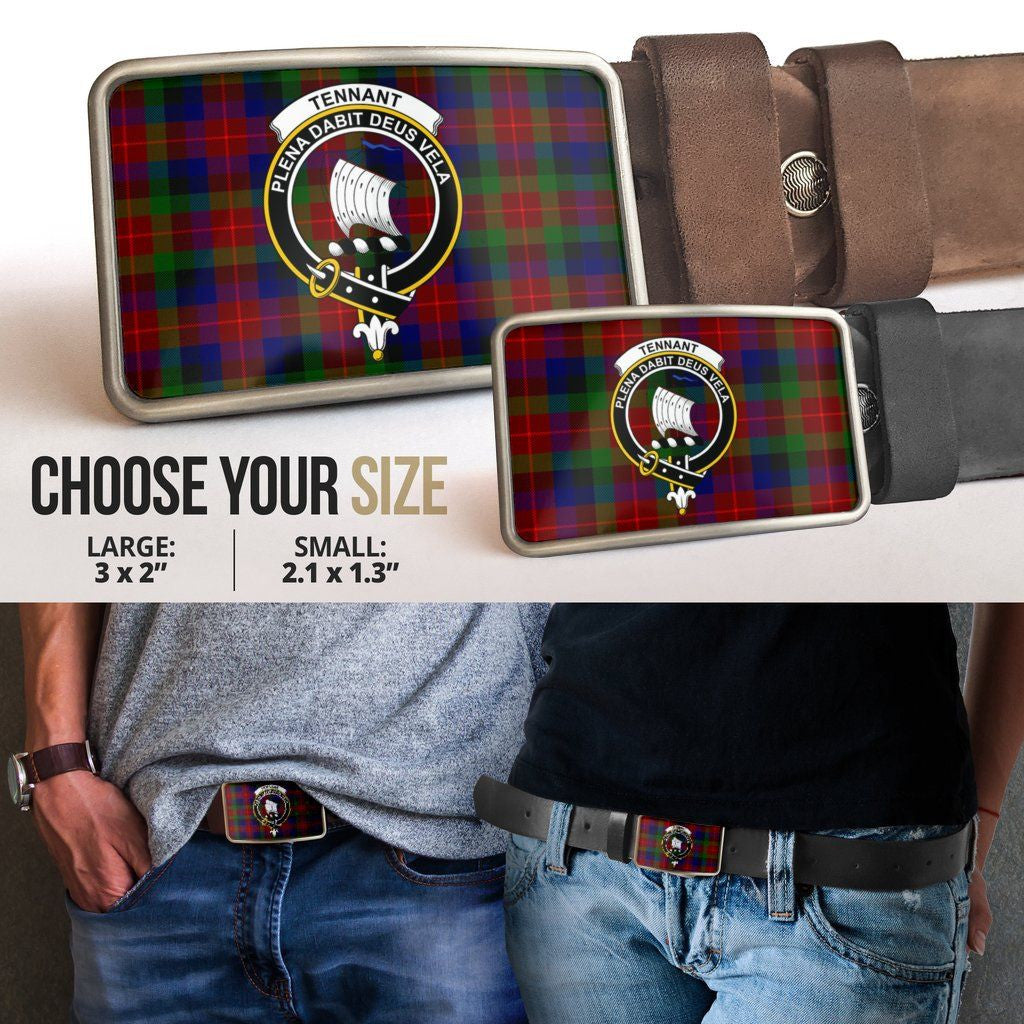 Tennant Clan Badge Classic Tartan Belt Buckle