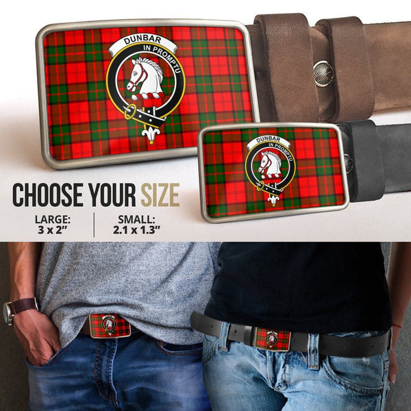 Dunbar Modern Clan Badge Classic Tartan Belt Buckle