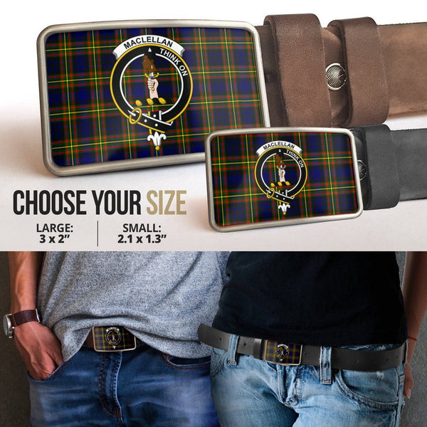 MacLellan Modern Clan Badge Classic Tartan Belt Buckle