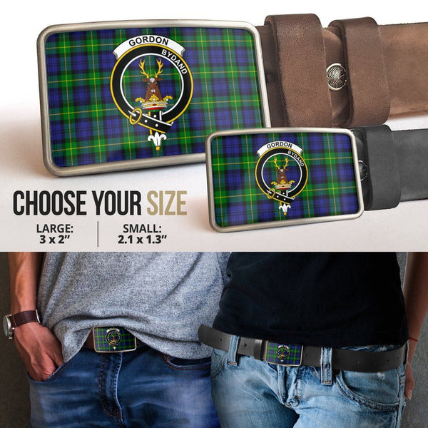 Gordon Modern Clan Badge Classic Tartan Belt Buckle