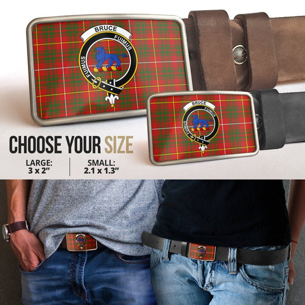 Bruce Modern Clan Badge Classic Tartan Belt Buckle