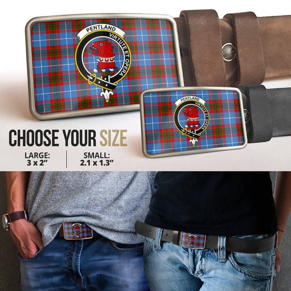 Pentland Clan Badge Classic Tartan Belt Buckle