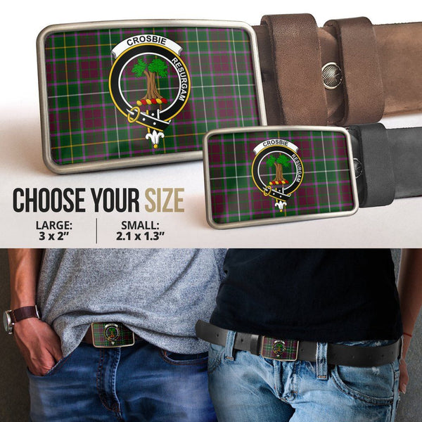 Crosbie Clan Badge Classic Tartan Belt Buckle