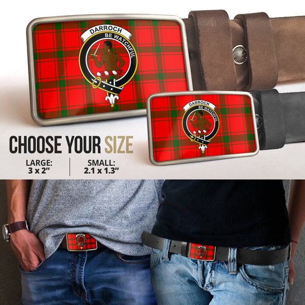 Darroch Clan Badge Classic Tartan Belt Buckle