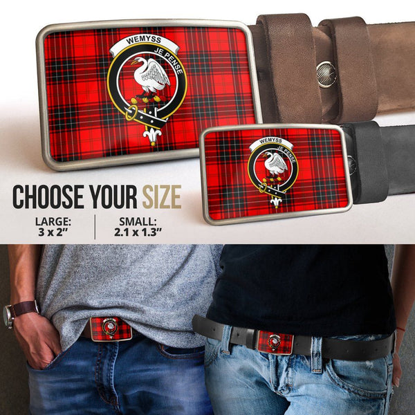 Wemyss Modern Clan Badge Classic Tartan Belt Buckle