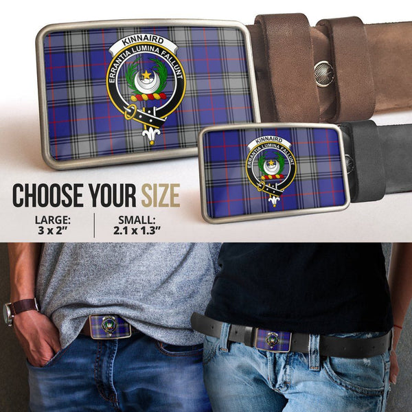 Kinnaird Clan Badge Classic Tartan Belt Buckle