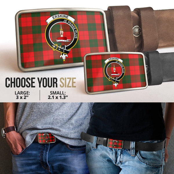 Erskine Modern Clan Badge Classic Tartan Belt Buckle