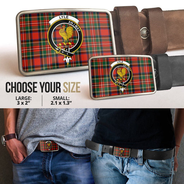 Lyle Clan Badge Classic Tartan Belt Buckle