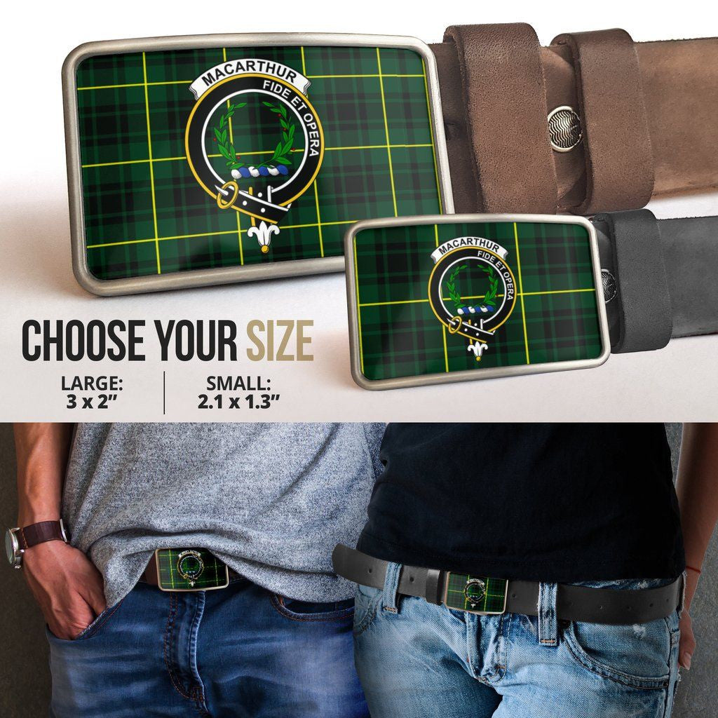 MacArthur Modern Clan Badge Classic Tartan Belt Buckle