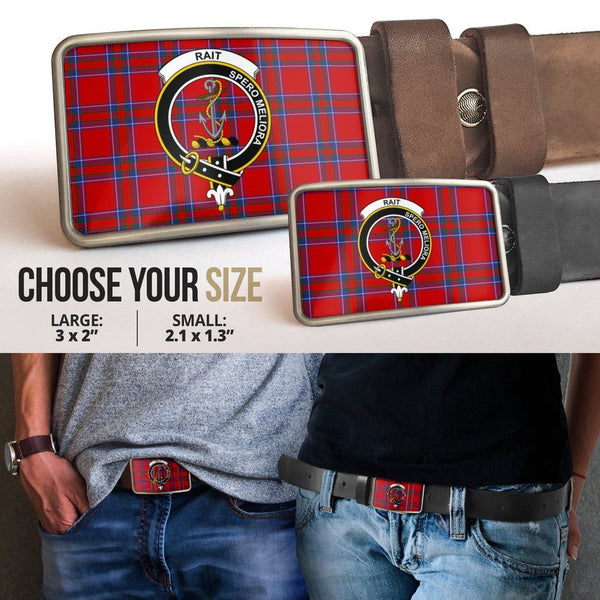 Rait Clan Badge Classic Tartan Belt Buckle