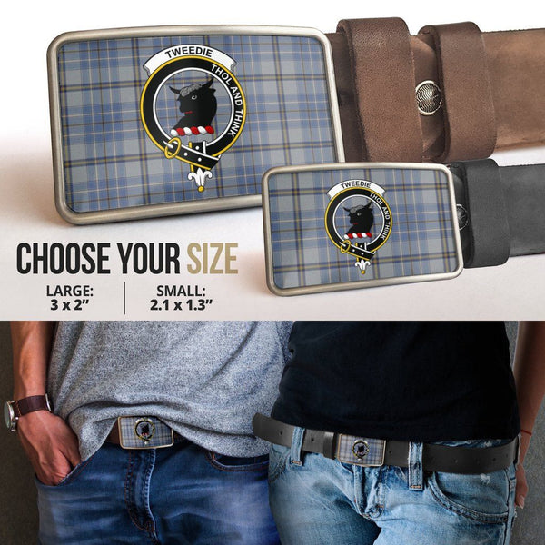 Tweedie Clan Badge Classic Tartan Belt Buckle