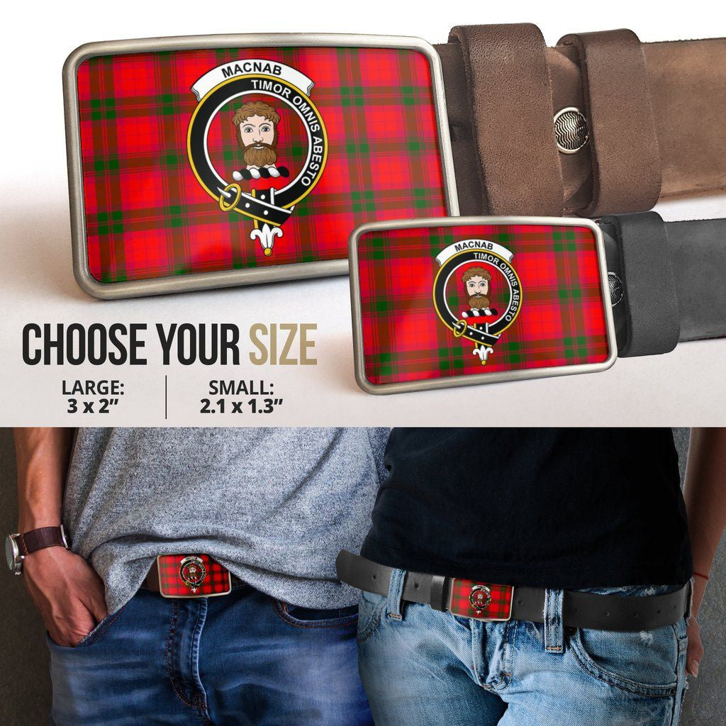 MacNab Modern Clan Badge Classic Tartan Belt Buckle