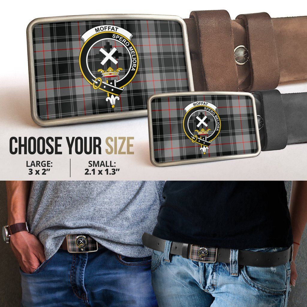 Moffat Modern Clan Badge Classic Tartan Belt Buckle