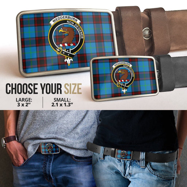 Wedderburn Clan Badge Classic Tartan Belt Buckle